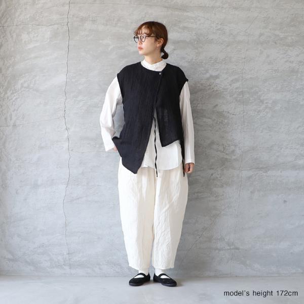 Gauze#（ガーゼ） G954 ソレイユリネンクリムトパンツ ゆうパック発送