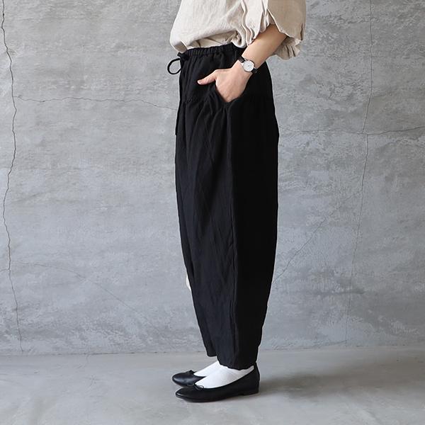 Gauze#（ガーゼ） G954 ソレイユリネンクリムトパンツ ゆうパック発送