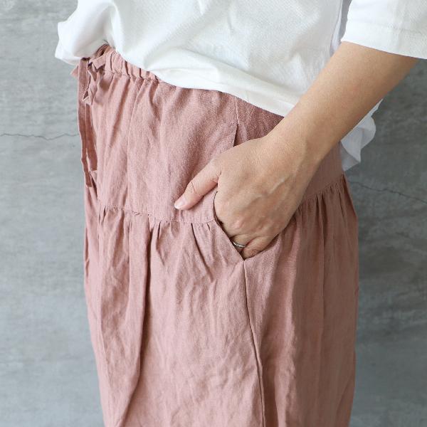 Gauze#（ガーゼ） G954 ソレイユリネンクリムトパンツ ゆうパック発送