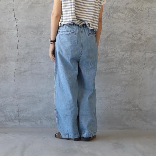 HARVESTY ハーベスティ NARROW CIRCUS PANTS demin light blue HARVESTY ハーベスティ NARROW CIRCUS PANTS demin light blue