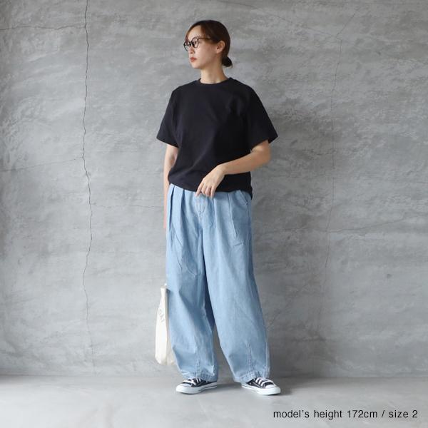 HARVESTY ハーベスティ NARROW CIRCUS PANTS demin light blue HARVESTY ハーベスティ NARROW CIRCUS PANTS demin light blue