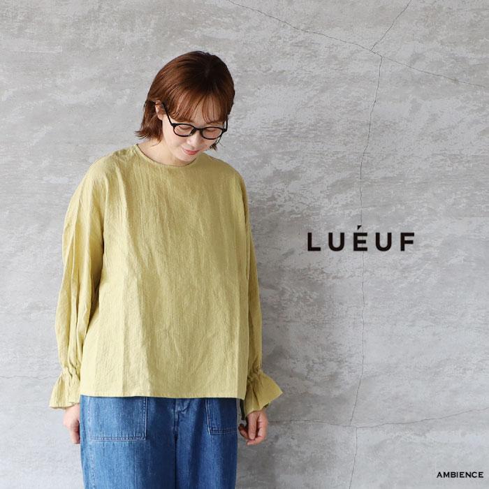 SALE セール 20%OFF LUEUF ルフ 遠州灘リネンコットン フリル袖