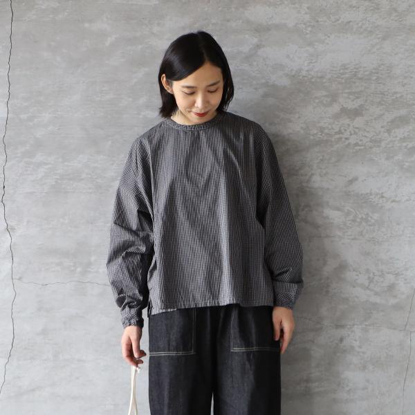 SALE30%OFF SETTEN セッテン ブロードギンガム製品染めバックタック 