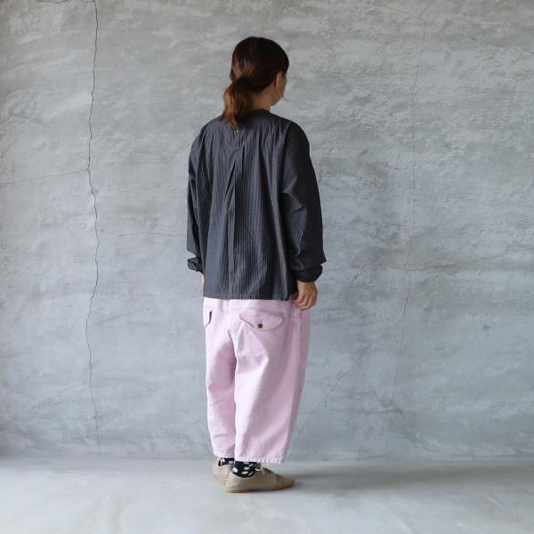 SALE30%OFF SETTEN セッテン ブロードギンガム製品染めバックタック 