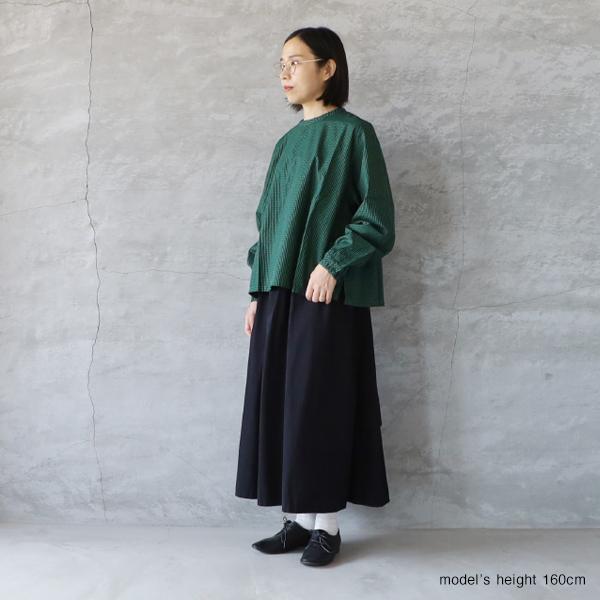 SALE30%OFF SETTEN セッテン ブロードギンガム製品染めバックタック 