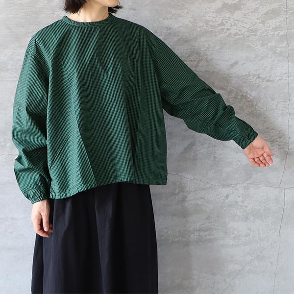 SALE30%OFF SETTEN セッテン ブロードギンガム製品染めバックタック 