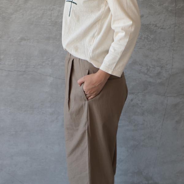 【クロワッサン様】SETTEN パンツ SALE30%OFF SETTEN セッテン コットンヘンプ先染めワッシャーシーム