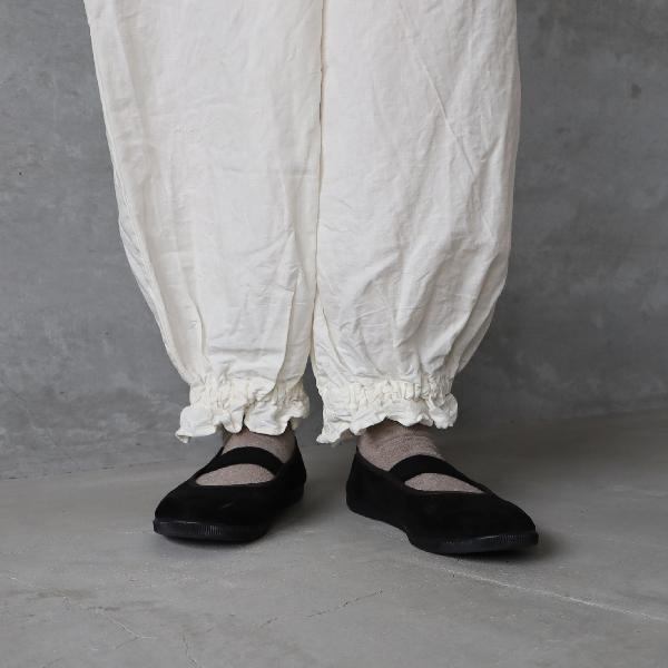 ROBE de PEAU ローブデポー アンクルタイドパンツ ブラック2025 ROBE de PEAU ローブデポー アンクルタイドパンツ ゆうパック