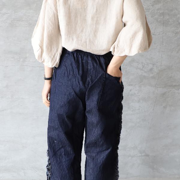 Gauze#（ガーゼ） Gauze#｜インディゴビビアンパンツ : AMBIENCE