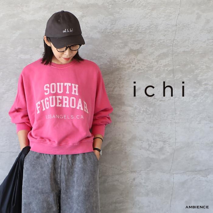 ICHI（イチ） ヴィンテージロゴ裏毛スウェット ピンク ゆうパック発送