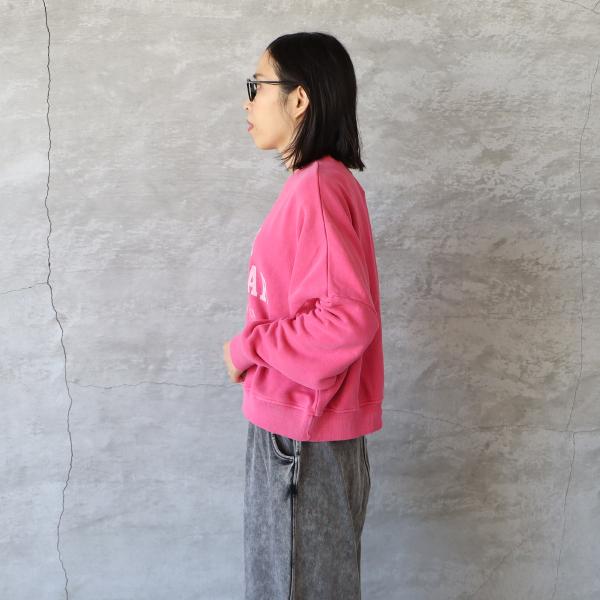 ICHI（イチ） ヴィンテージロゴ裏毛スウェット ピンク ゆうパック発送