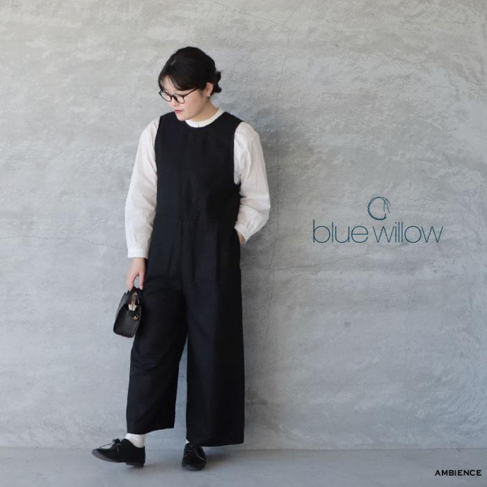 blue willow ブルーウィロウ コットンレーヨンサロペット ゆうパック