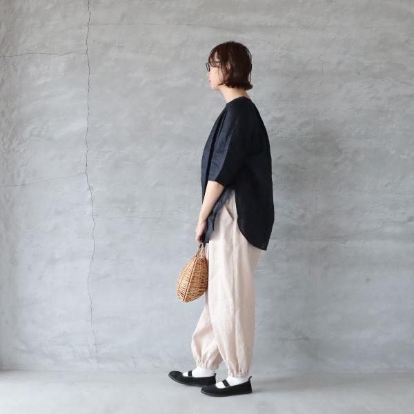 ICHI Antiquites ichi Antiquit?s｜リネンVネックプルオーバー