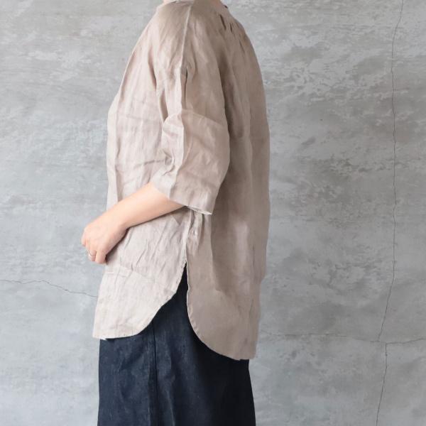 ICHI Antiquites ichi Antiquit?s｜リネンVネックプルオーバー