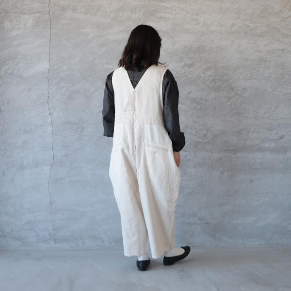 tumugu（ツムグ） tumugu｜バイカラーコットンリネンデニムサロペット 