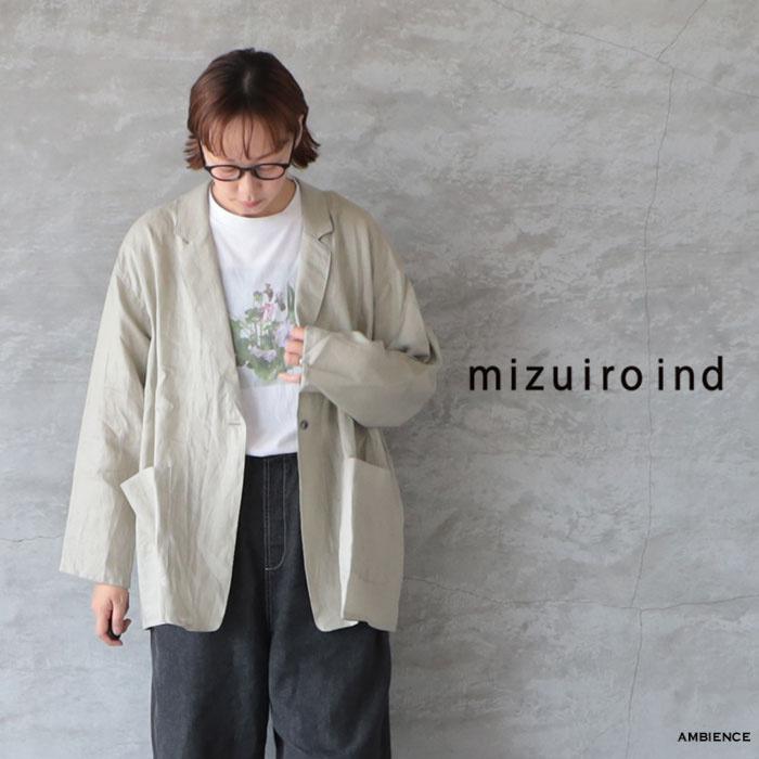 mizuiroind（ミズイロインド） リネンワイドシャツジャケット ゆう