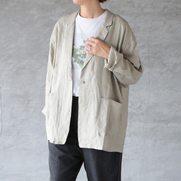 mizuiroind（ミズイロインド） 【SALE 10%OFF】 リネンワイドシャツ