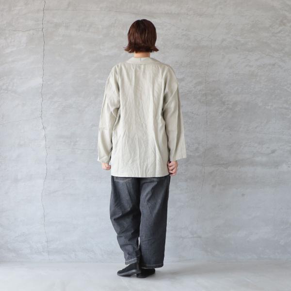 mizuiroind（ミズイロインド） 【SALE 10%OFF】 リネンワイドシャツ