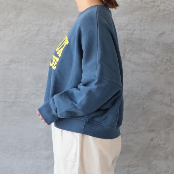 ICHI（イチ） 裏毛ピグメント プルオーバースウェット ゆうパック発送 