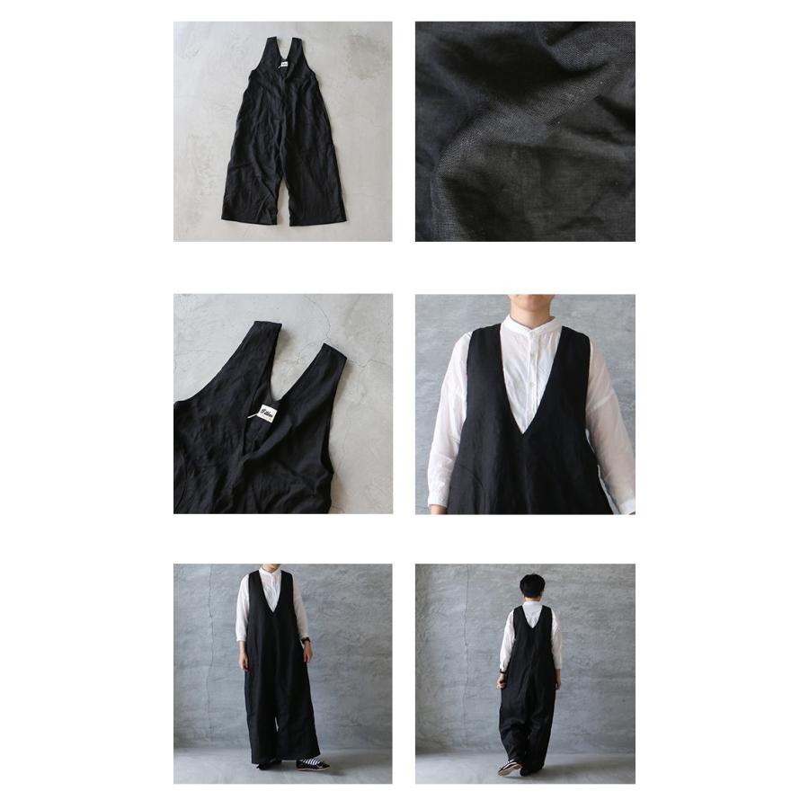 Titkos ティトコシュ ヨーロッパリネンのガウチョサロペット Mサイズ