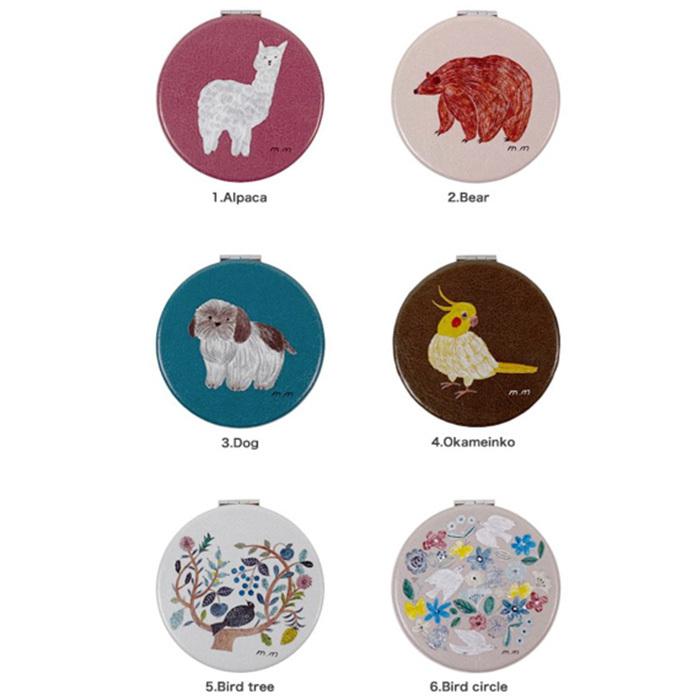 松尾ミユキ Compact Mirror コンパクトミラー 両面鏡 手鏡 かわいい 動物 アルパカ クマ イヌ トリ 908 Mm621 雑貨屋 Re 1em Rue De Ambience 通販 Yahoo ショッピング