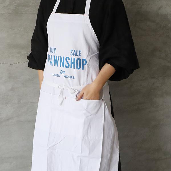 VOIRY ボイリー WORK APRON-F PAWNSHOP メール便発送 ホワイト VOIRY ボイリー WORK APRON-F PAWNSHOP メール便発送 ホワイト