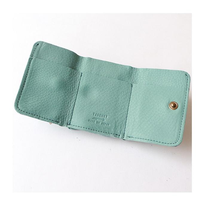 TIDEWAY タイドウェイ POCHE MINI WALLET ポッシュミニウォレット レディース 19SS ブルー マスタード ブラウン ブラック 送料無料｜1em-rue｜07