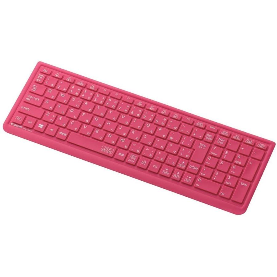 エレコム ELECOM NEC LaVie Eシリーズ、Sシリーズ、LaVie Note Standard (NS100、NS150) シリーズ対応 シリコンタイプ ピンク PKC-98LEPN