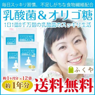 乳酸菌 オリゴ糖 サプリメント 約1年分・90粒×12袋 セール SALE｜1fukuya