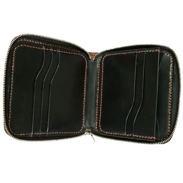 7SENSE シェルコードバン・3cardコンパクトラウンドジップ財布 Compact Wallet(コンパクト財布) - 7SENSE
