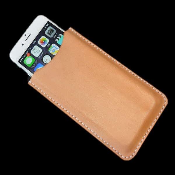 スマホケース/ヌメ革/iphone8プラス/スマホホルダー/本革 スマホケース/ヌメ革/iphone8プラス/スマホホルダー/本革