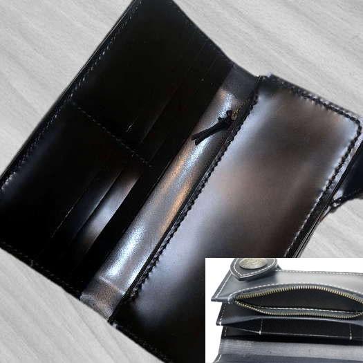 【やす】シンプソンロンドン ジップウォレット コードバン やす様専用】シンプソンロンドン ジップウォレット コードバン