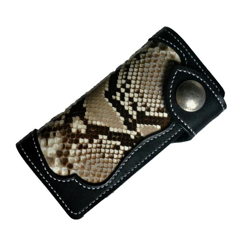 ダイヤモンドパイソン 長財布 ライダース ウォレット モルガン