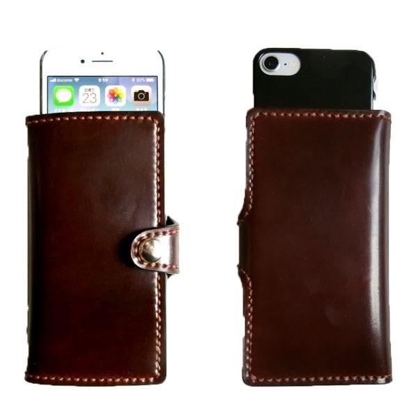 コードバン スマホ ケース iphone XS MAX 手帳型 ホーウィン社シェル