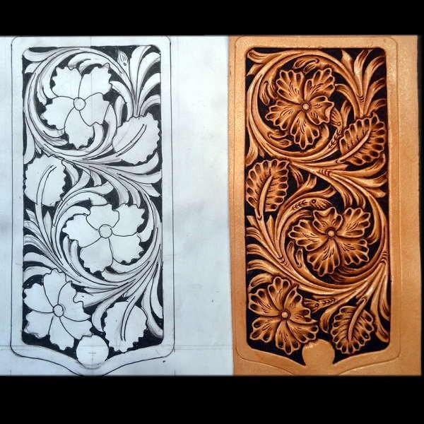 カービング キーケース ケネディ コンチョー 6連 本革 : レザー