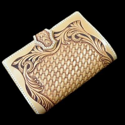 システム手帳 バイブルサイズ バインダー 本革 革製 カービング