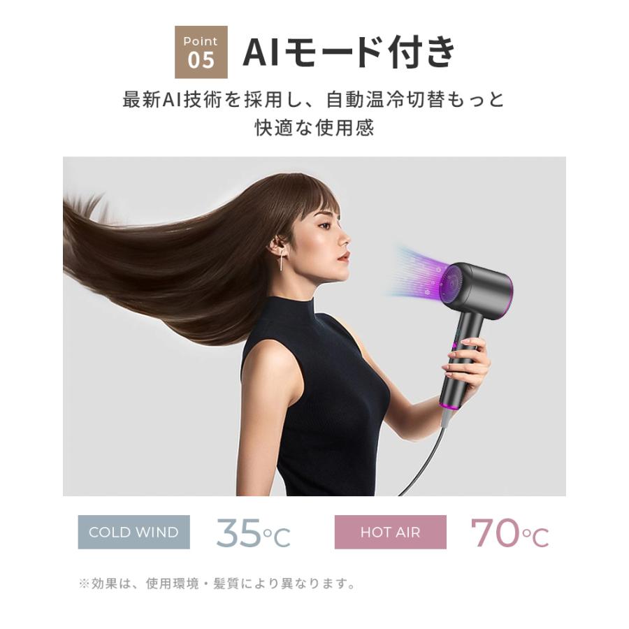 ドライヤー 革新版 20sで速乾! 2億イオン髪質改善 AIマート温度制御 速乾 Amazon | ドライヤー【革新版・20sで速乾!・8億イオン髪質改善