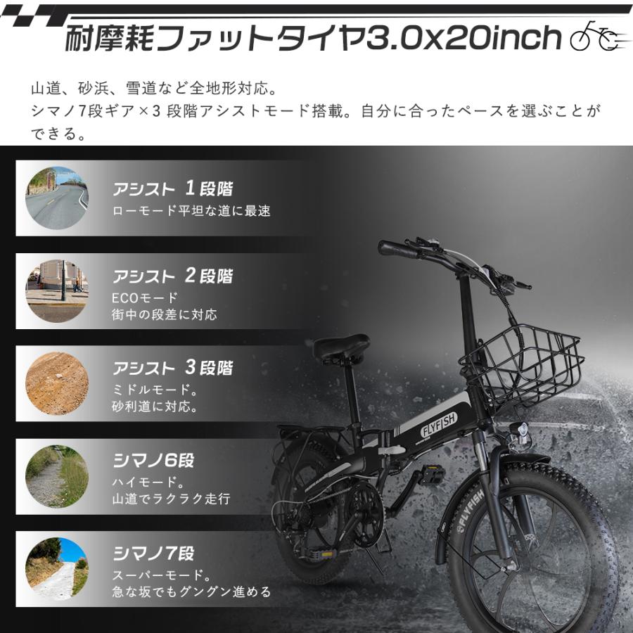 9月中可能な方割引！引取限定　ファットバイク 電動アシスト自転車 折りたたみ 2025年登場 ファットバイク 電動アシスト自転車 20インチ