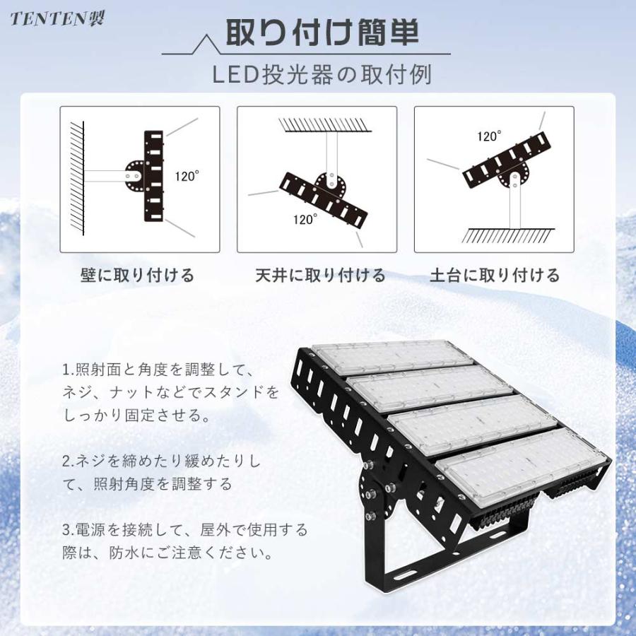 LED投光器 200W 40000ルーメン 水銀灯2000W相当 投光器led 薄型 led