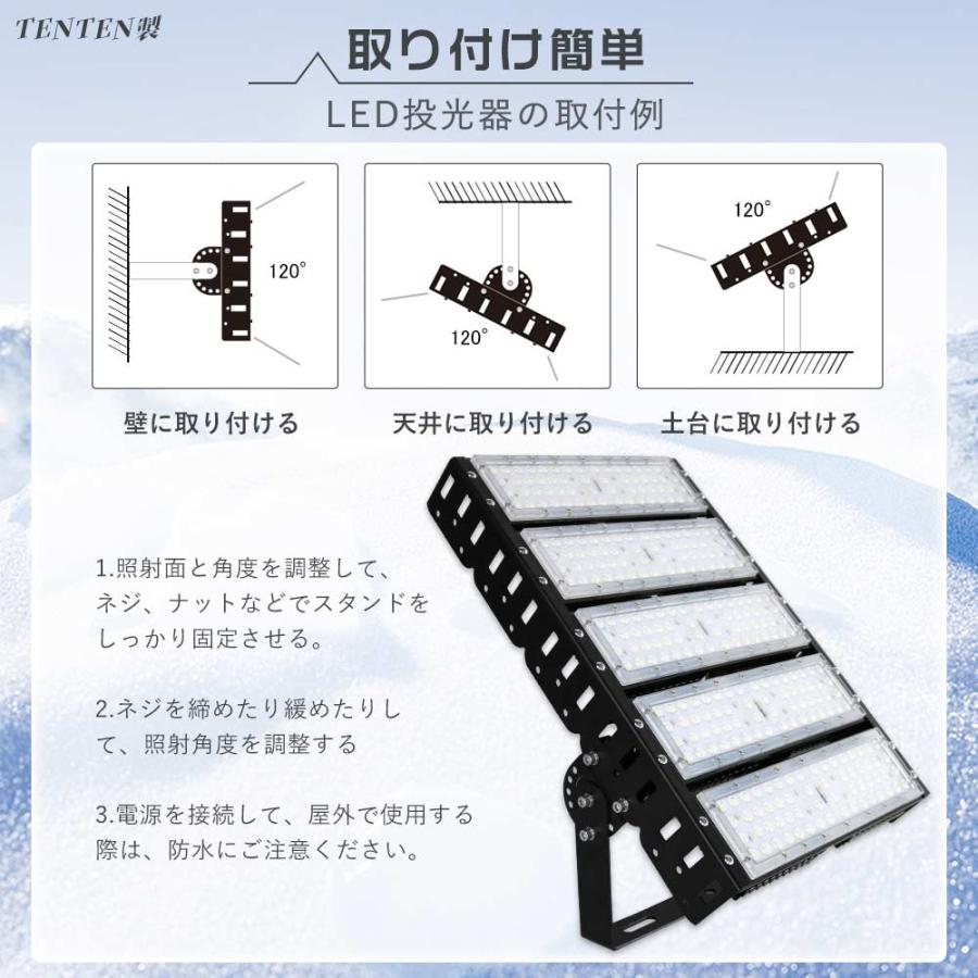 高天井用LED照明 250W LED高天井灯 50000lm超爆光 投光器LED 屋外 防水