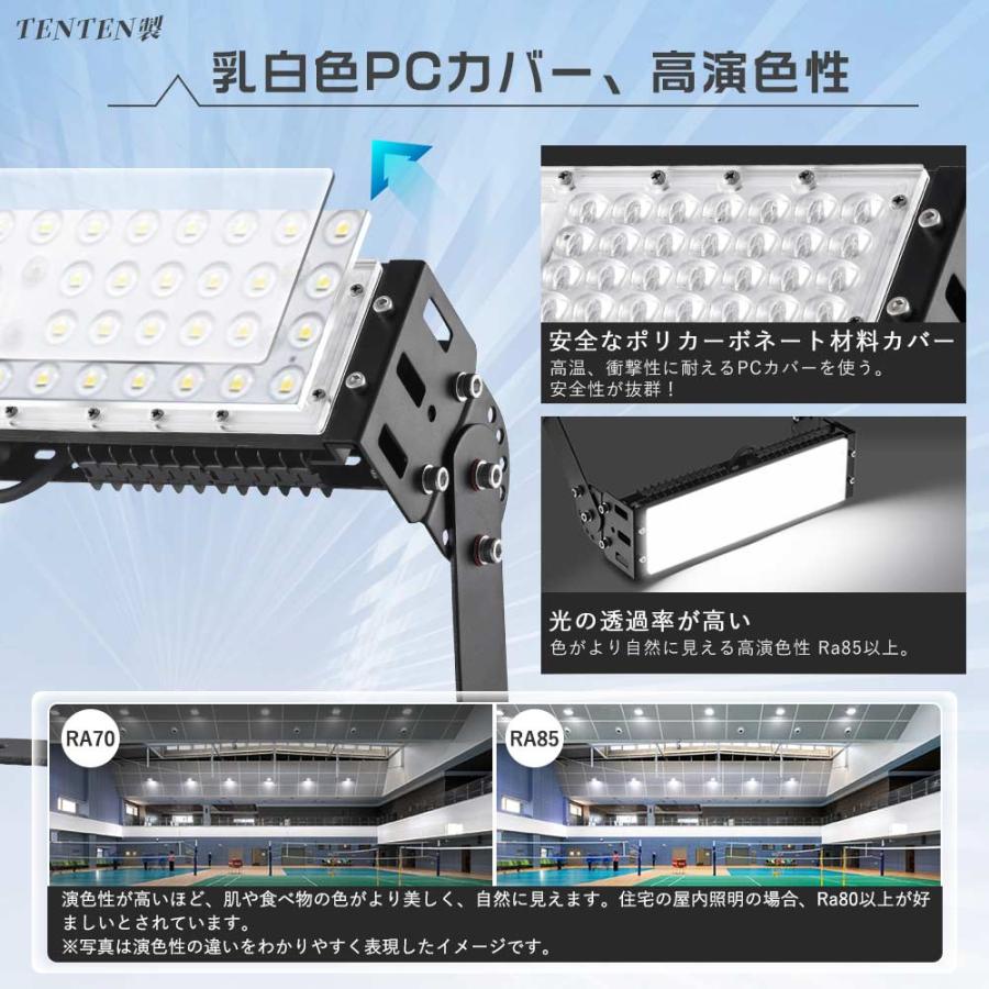 led作業灯 広角 100v 防水led投光器 スタンド led投光器 屋外用 明るい