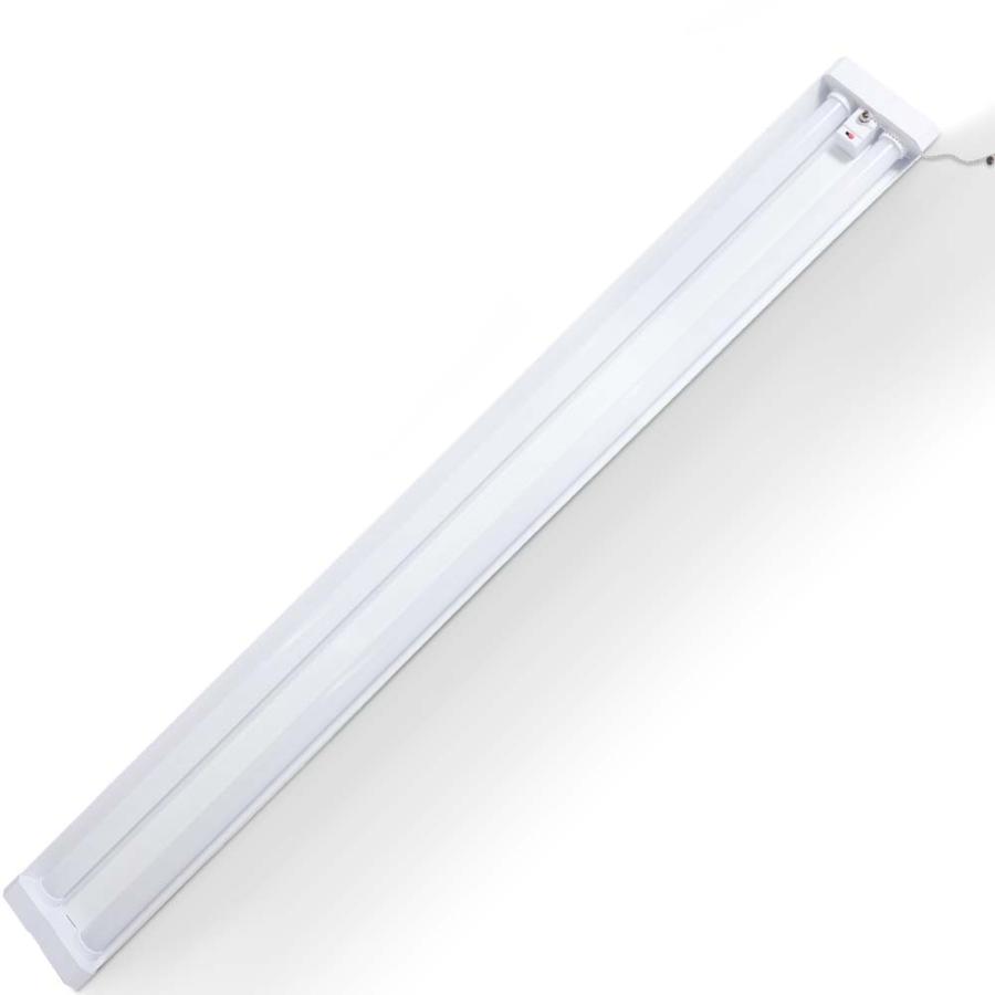 20本 工事不要 LEDベースライト 40w形 2灯 プルスイッチ 器具一体型 LED蛍光灯 40w形ベースライトLED 吊り下げ式キッチン照明 台所 ledベースライト 直付型 調色の画像
