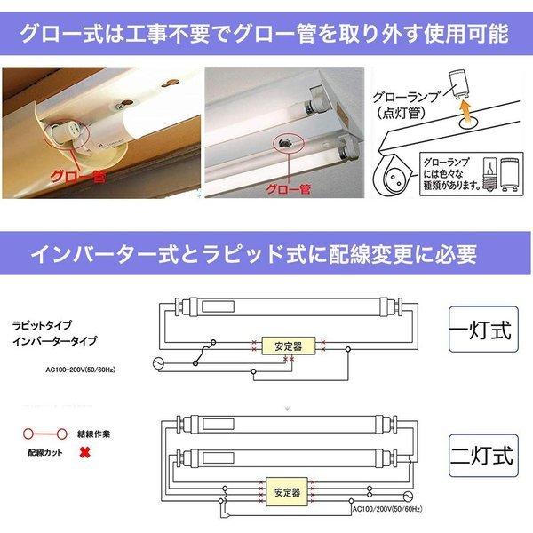 調光調色 20W形LED蛍光灯 高輝度580lm 20W形 led蛍光灯 直管蛍光灯