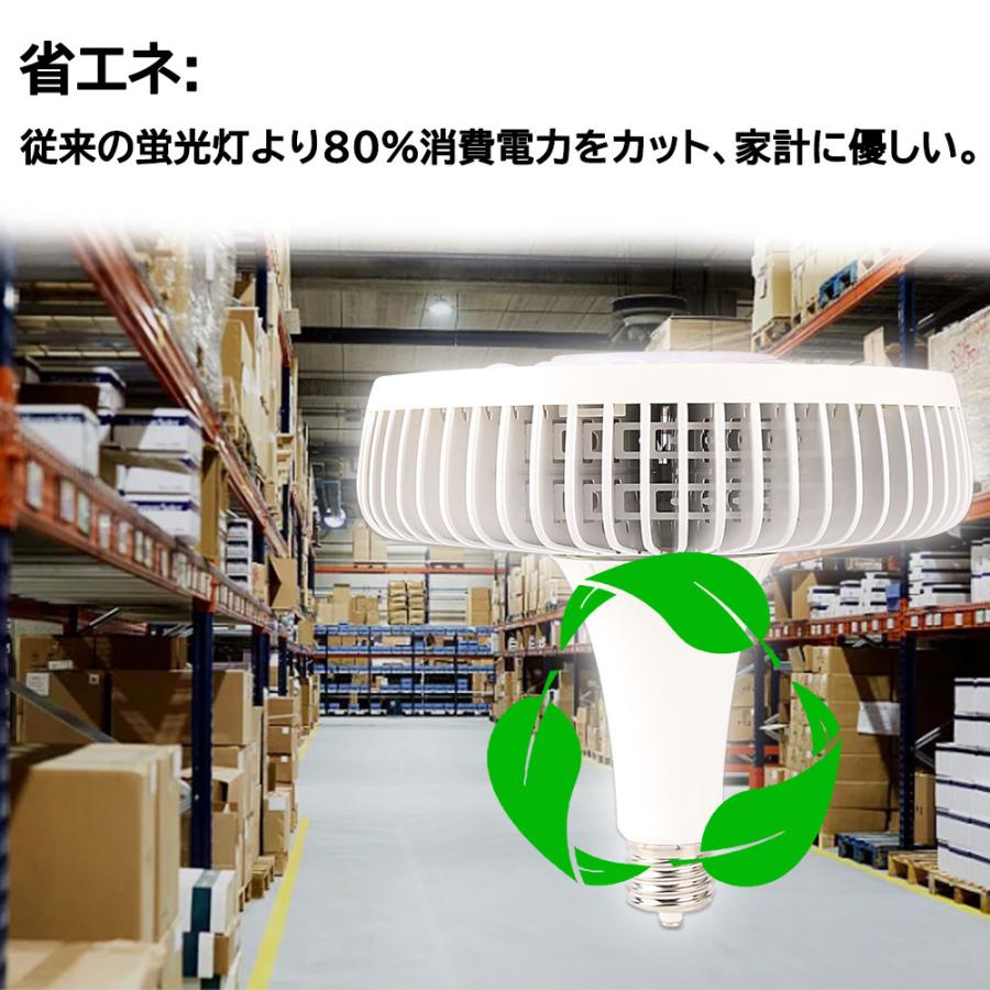 10台 バラストレス水銀灯 led e39口金 150w led電球 1500w水銀灯相当 led看板灯 バラストレス水銀灯代替 led蛍光灯 30000lm led高天井照明 省エネ 屋内 昼白色の画像