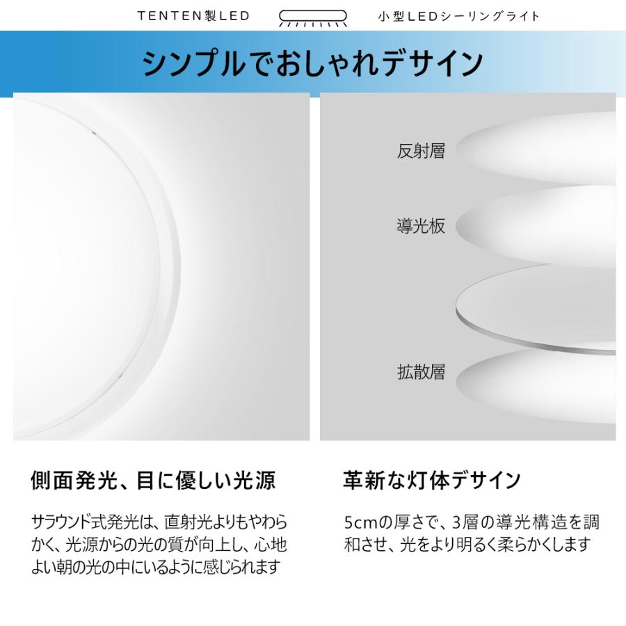 特売30個 小型 シーリングライト 6畳 薄型 LEDシーリングライト 5畳 LED浴室灯 ダウンライト4畳 シーリングライトLED 防水 10W 2000lm 洗面所 廊下 ledポーチ灯_8