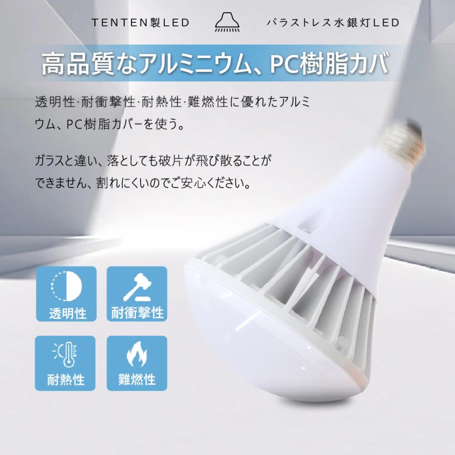 LEDバラストレス水銀灯 E26 35W 300W水銀灯相当 7000lm PAR56 ハロゲン