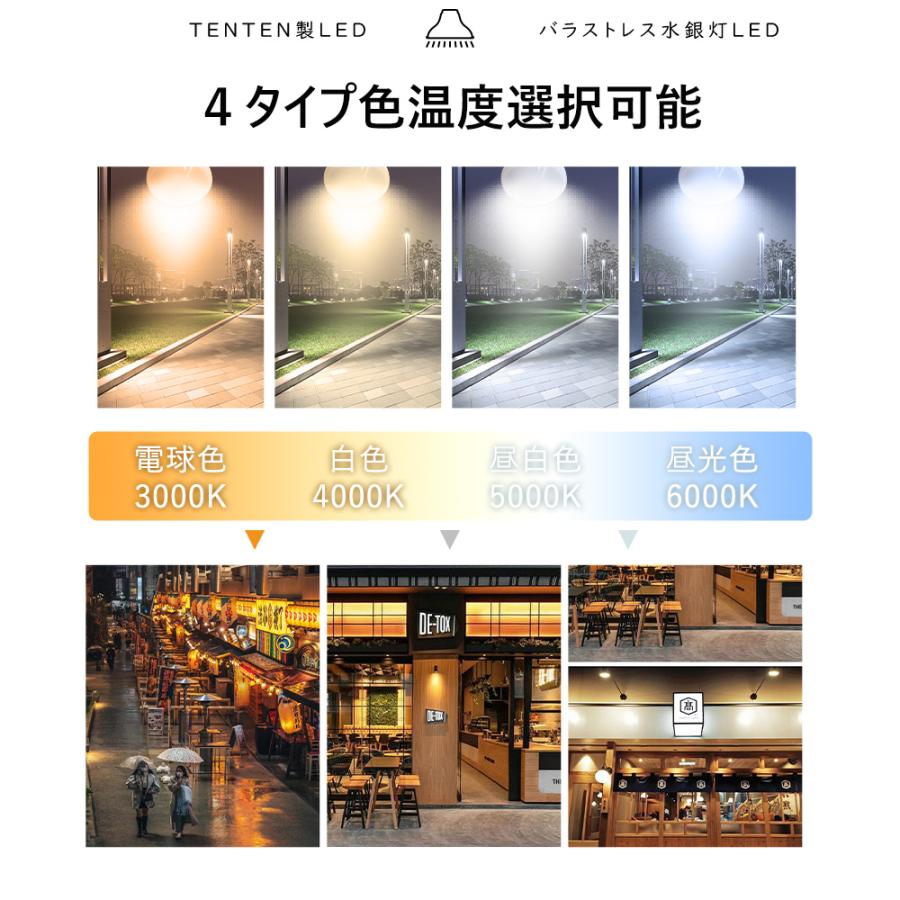 [4個]LEDバラストレス水銀灯 E39 水銀ランプ 1000W相当LEDハロゲン電球 LEDスポットライト LED投光器 100v 水銀レフ形 e39 LED電球 39E LEDビーム球レフランプの画像