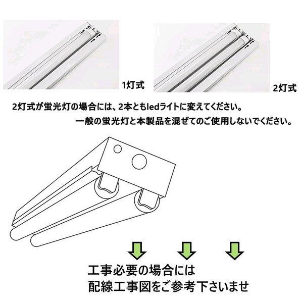 倉庫照明 高天井用LED照明 直管型ledランプ LED蛍光灯 40w形 直