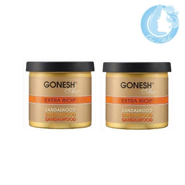 【2個セット】GONESH ガーネッシュ ゲルエアフレッシュナー ゲル缶 78g（サンダルウッド） 送料無料 佐川急便 SGW | 