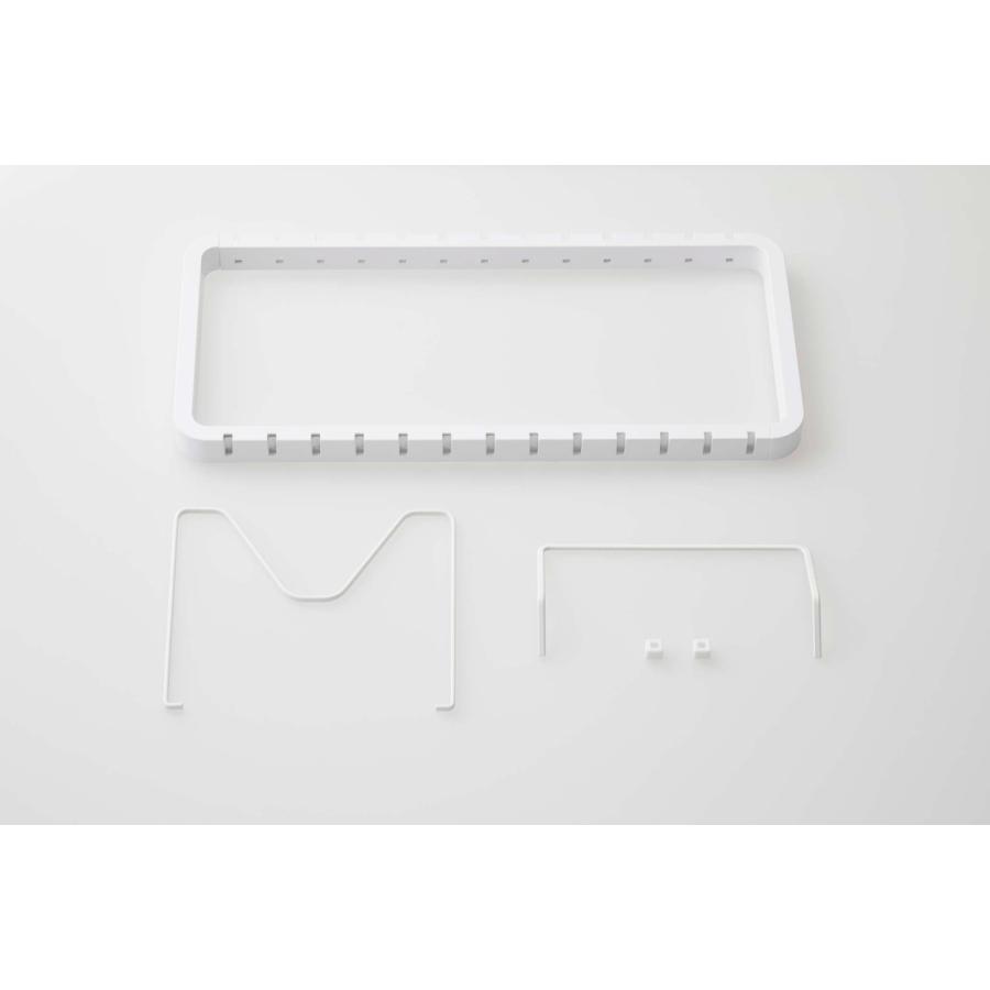 山崎実業 tower シンク下 伸縮鍋蓋＆フライパンスタンド タワー 3840（ホワイト） 送料無料 佐川急便 SGW /jk001 | tower | 05